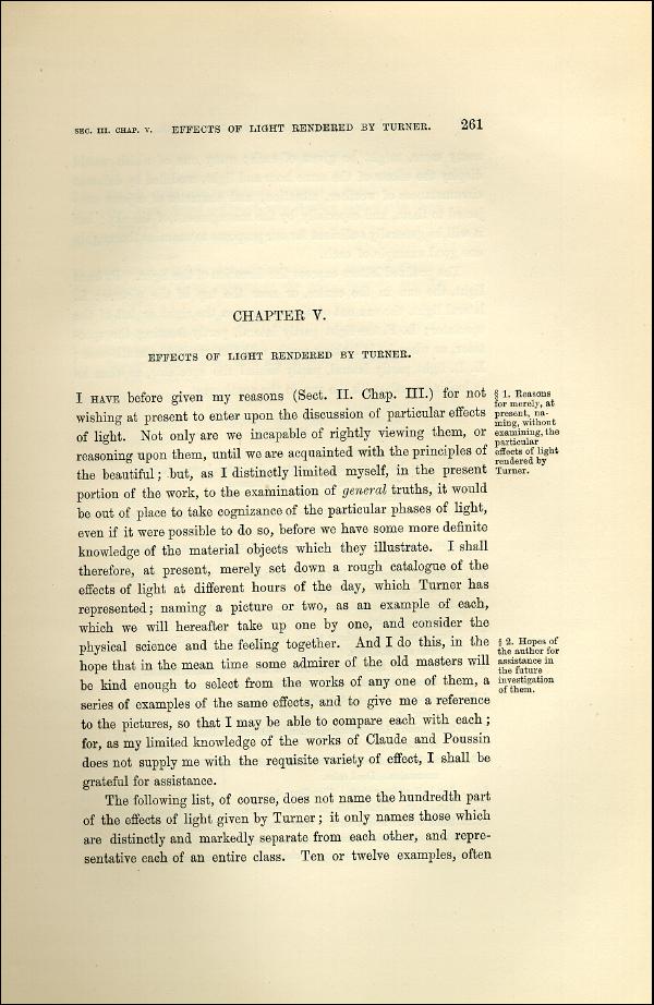 'Modern Painters' Volume I (1873 edition): Part II: Section III: Chapter V: Page 261