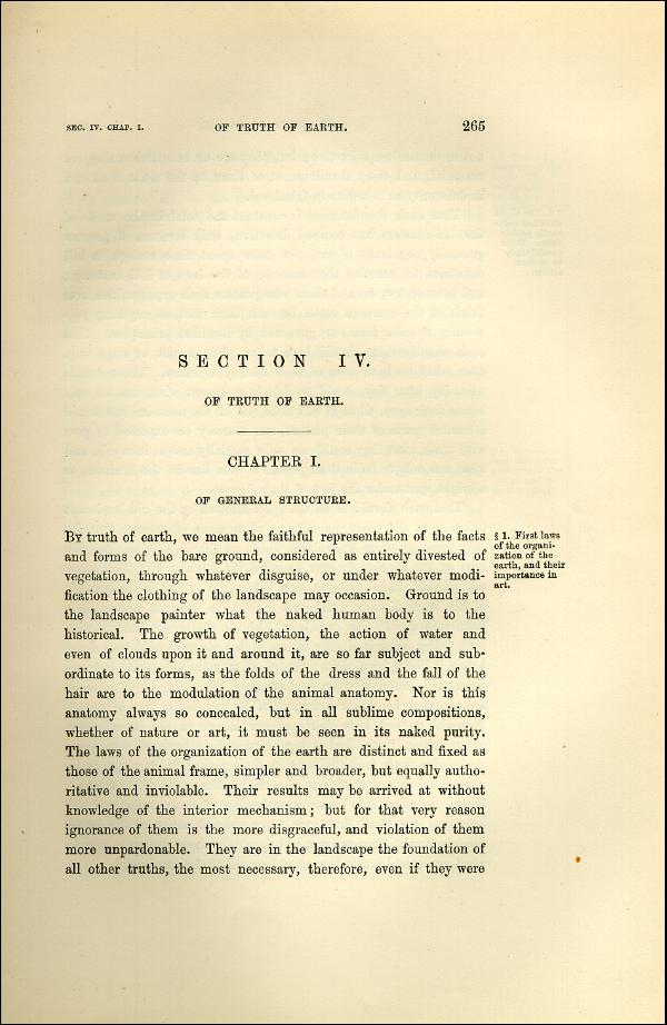 'Modern Painters' Volume I (1873 edition): Part II: Section IV: Chapter I: Page 265