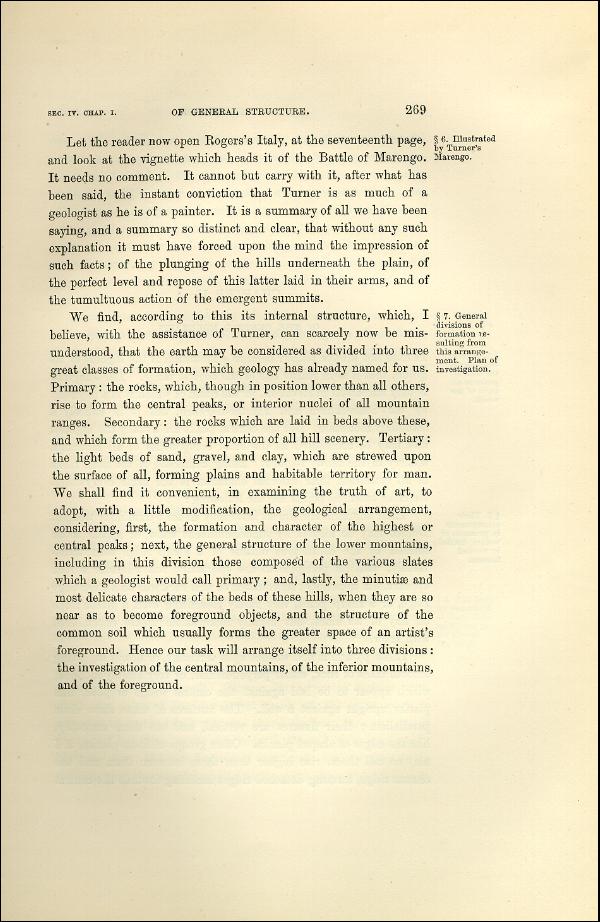'Modern Painters' Volume I (1873 edition): Part II: Section IV: Chapter I: Page 269