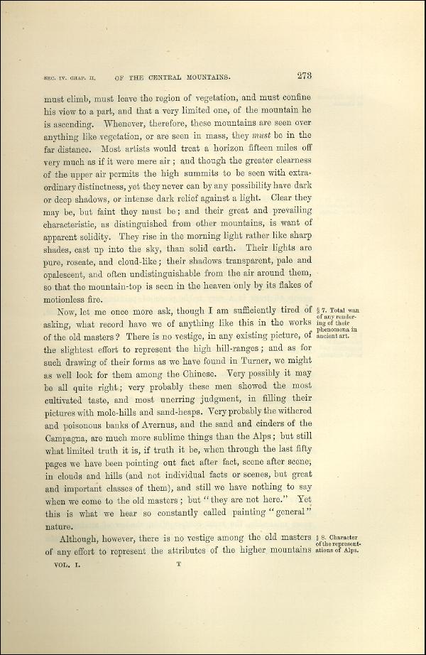 'Modern Painters' Volume I (1873 edition): Part II: Section IV: Chapter II: Page 273