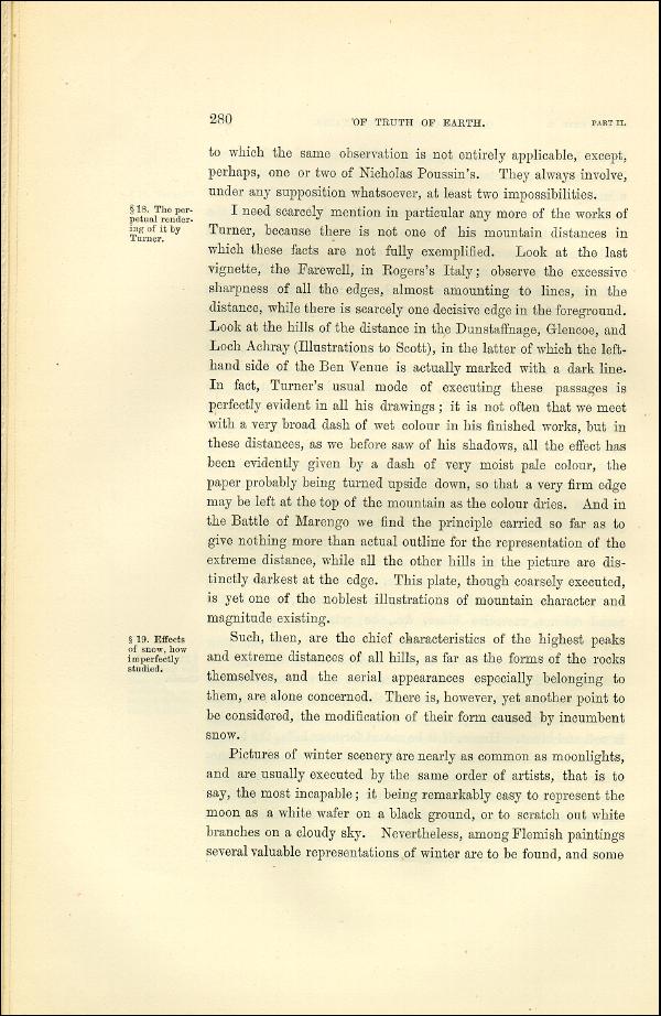 'Modern Painters' Volume I (1873 edition): Part II: Section IV: Chapter II: Page 280