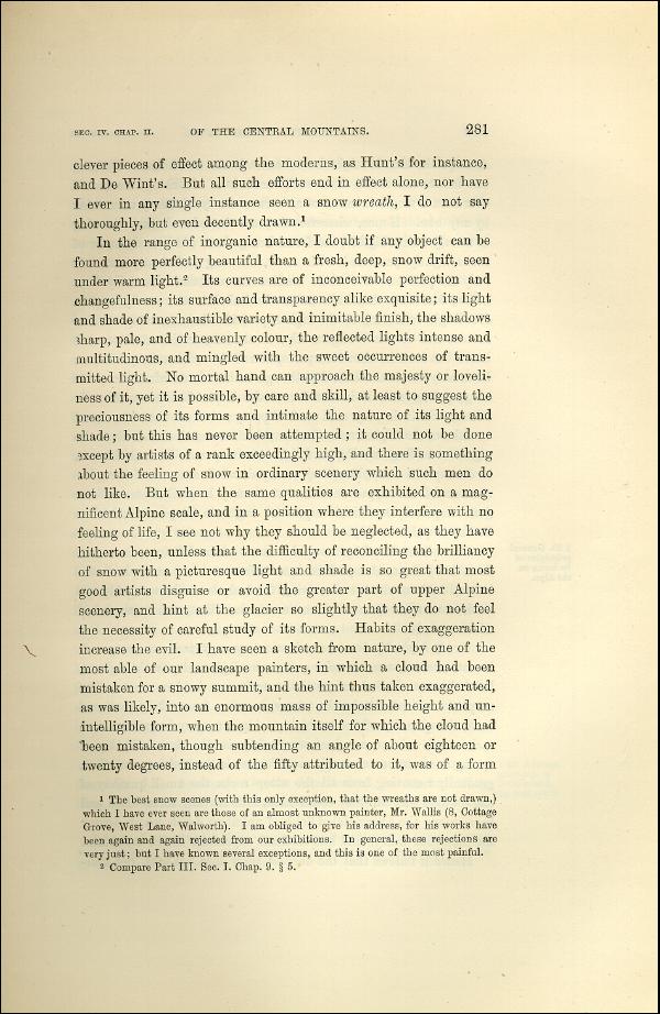 'Modern Painters' Volume I (1873 edition): Part II: Section IV: Chapter II: Page 281