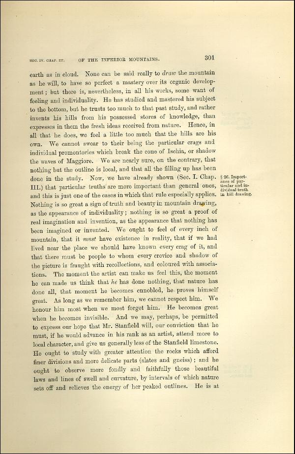 'Modern Painters' Volume I (1873 edition): Part II: Section IV: Chapter III: Page 301