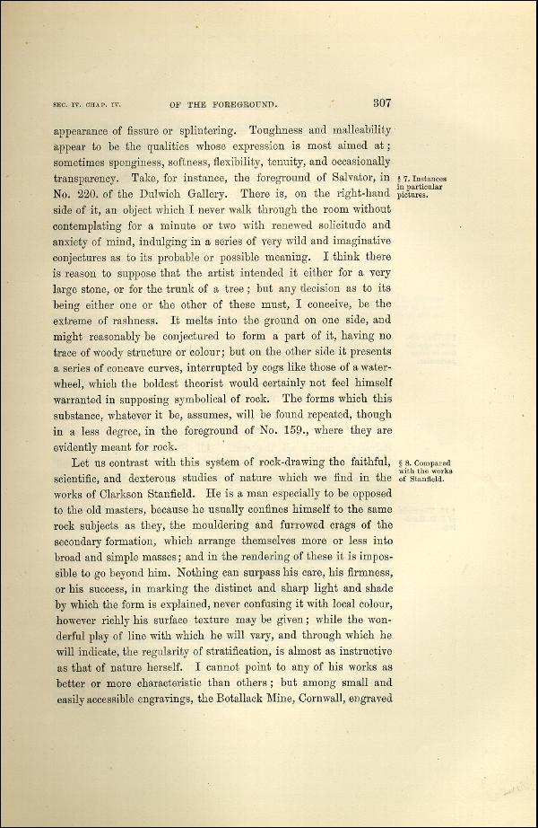 'Modern Painters' Volume I (1873 edition): Part II: Section IV: Chapter IV: Page 307