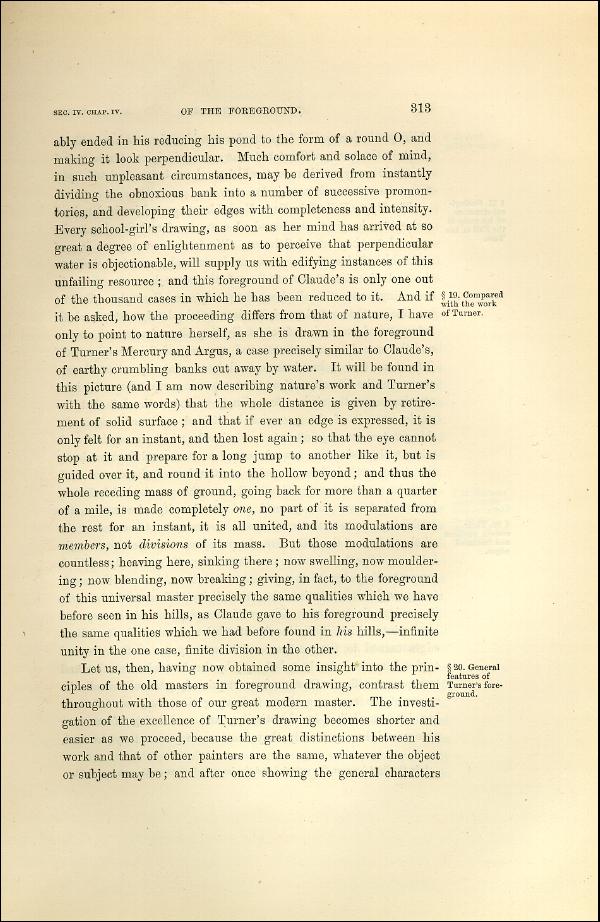 'Modern Painters' Volume I (1873 edition): Part II: Section IV: Chapter IV: Page 313
