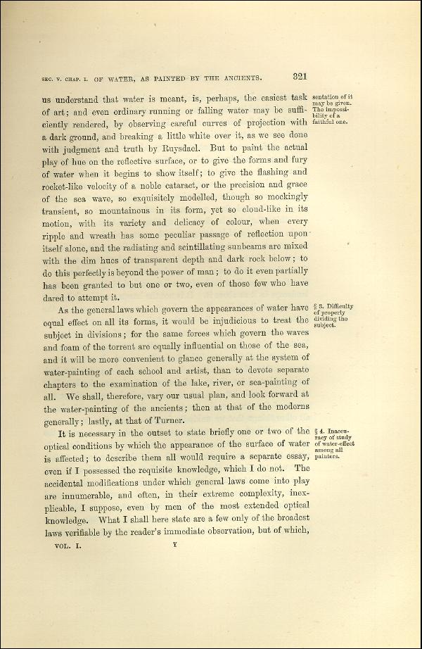 'Modern Painters' Volume I (1873 edition): Part II: Section V: Chapter I: Page 321