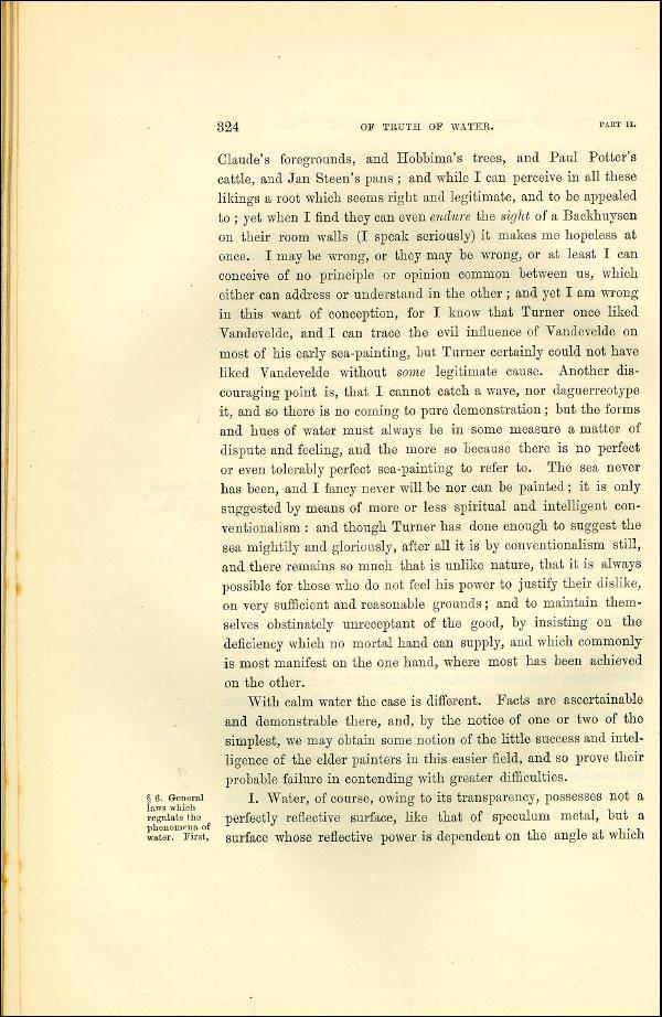 'Modern Painters' Volume I (1873 edition): Part II: Section V: Chapter I: Page 324