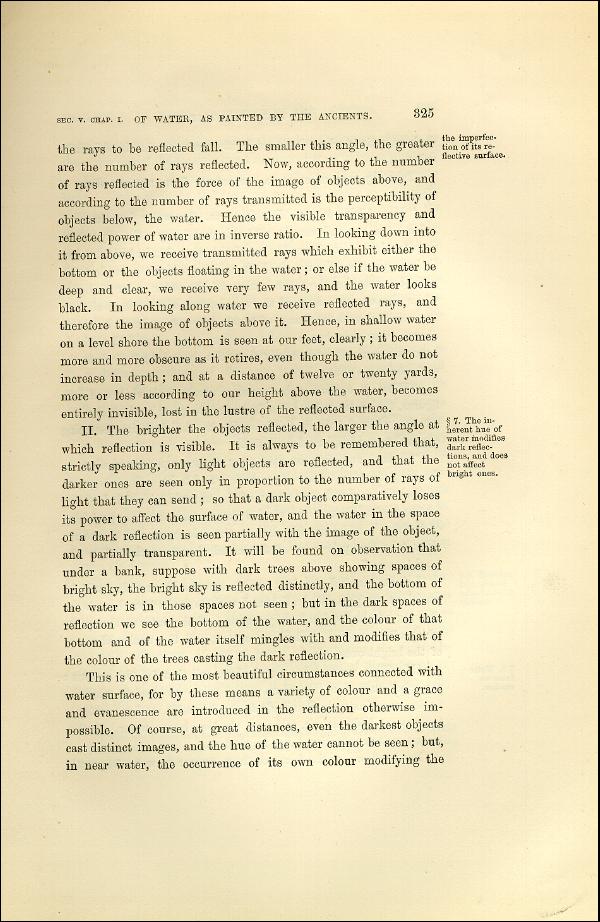 'Modern Painters' Volume I (1873 edition): Part II: Section V: Chapter I: Page 325