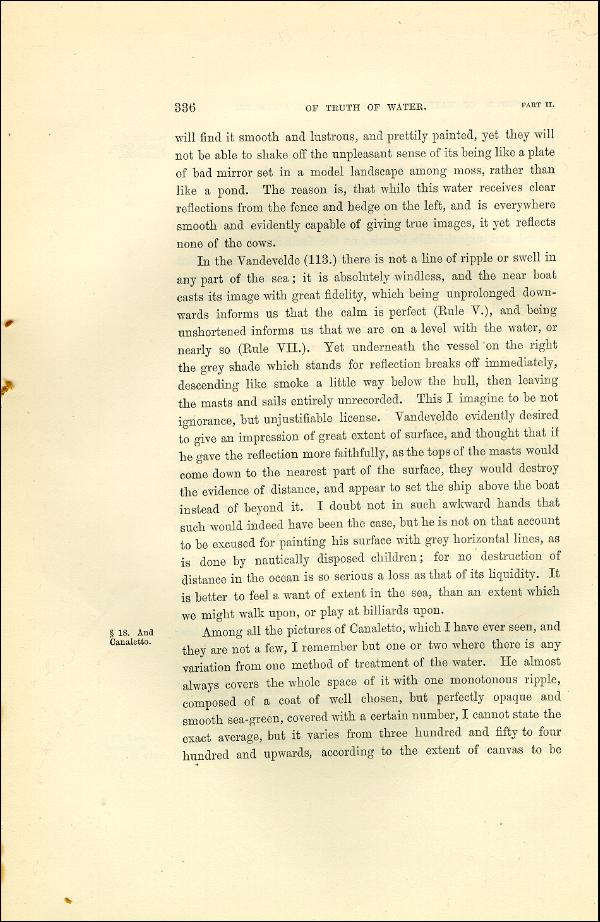 'Modern Painters' Volume I (1873 edition): Part II: Section V: Chapter I: Page 336