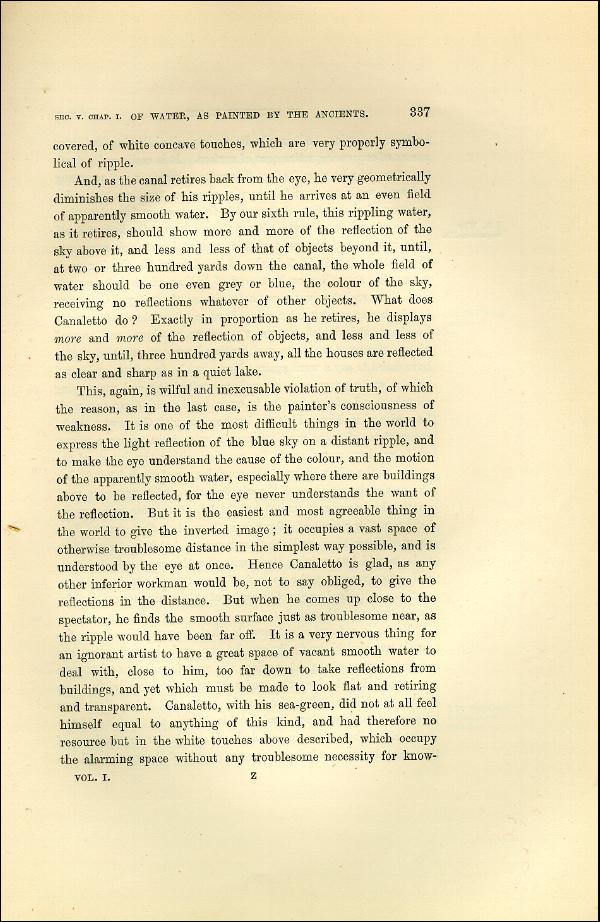 'Modern Painters' Volume I (1873 edition): Part II: Section V: Chapter I: Page 337