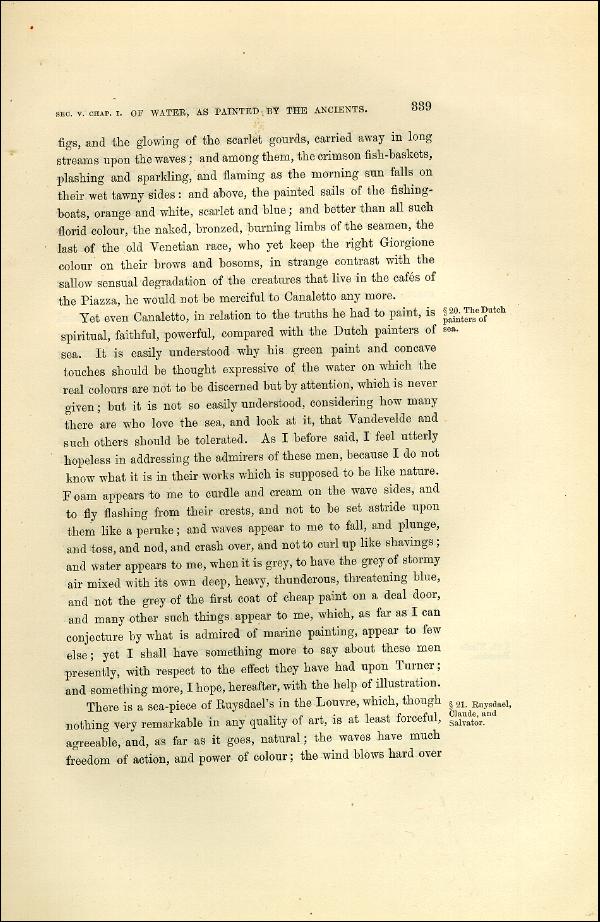 'Modern Painters' Volume I (1873 edition): Part II: Section V: Chapter I: Page 339
