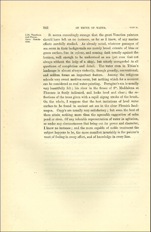 'Modern Painters' Volume I (1873 edition): Part II: Section V: Chapter I: Page 342