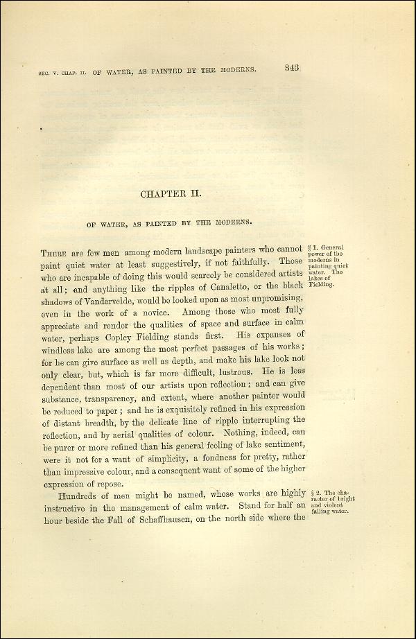 'Modern Painters' Volume I (1873 edition): Part II: Section V: Chapter II: Page 343