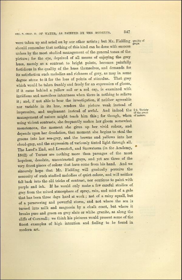 'Modern Painters' Volume I (1873 edition): Part II: Section V: Chapter II: Page 347