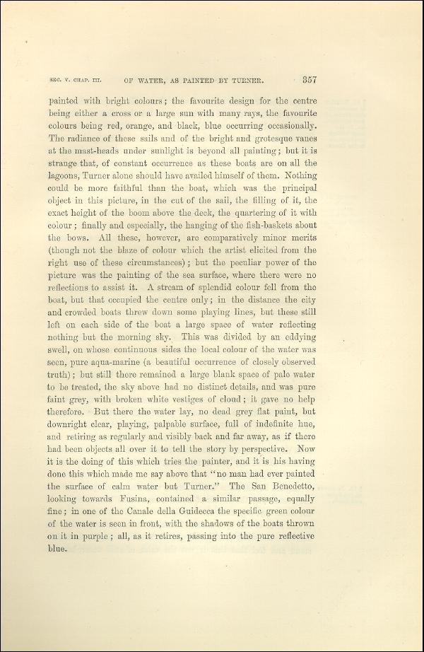 'Modern Painters' Volume I (1873 edition): Part II: Section V: Chapter III: Page 357