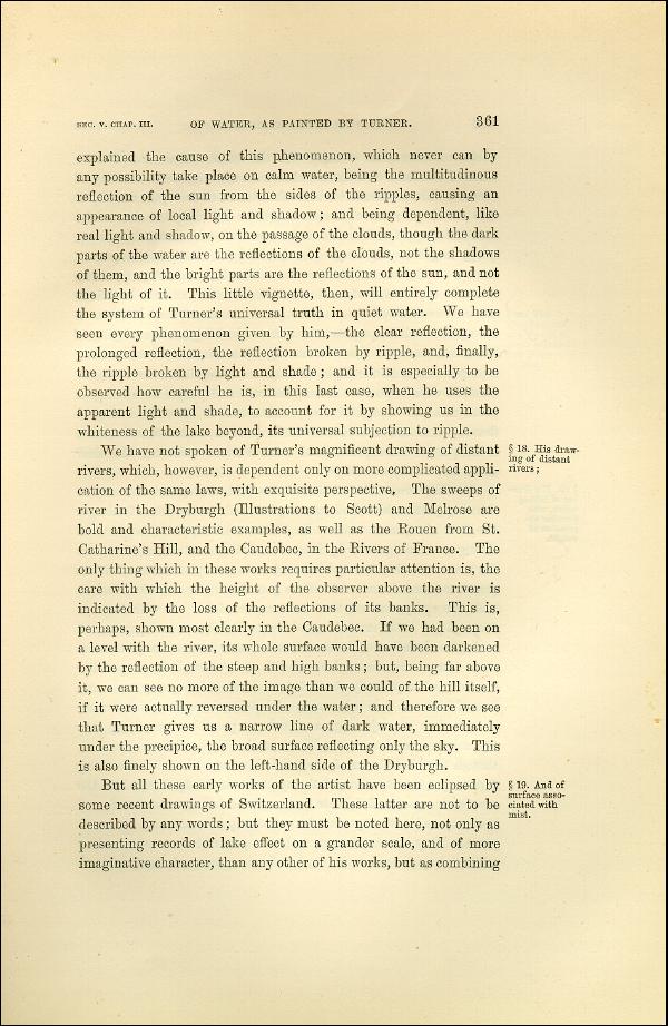 'Modern Painters' Volume I (1873 edition): Part II: Section V: Chapter III: Page 361
