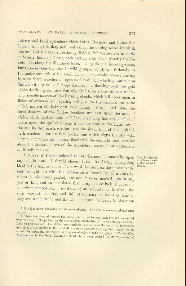 'Modern Painters' Volume I (1873 edition): Part II: Section V: Chapter III: Page 377