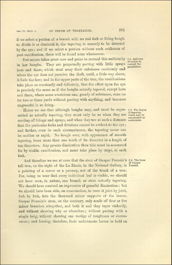 'Modern Painters' Volume I (1873 edition): Part II: Section VI: Chapter I: Page 381