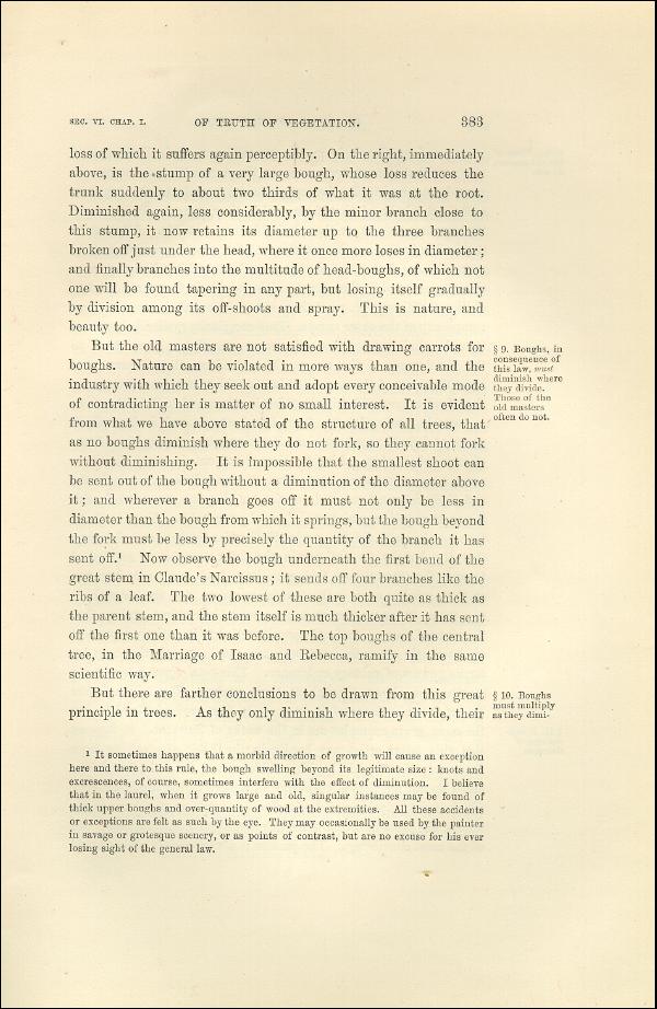 'Modern Painters' Volume I (1873 edition): Part II: Section VI: Chapter I: Page 383