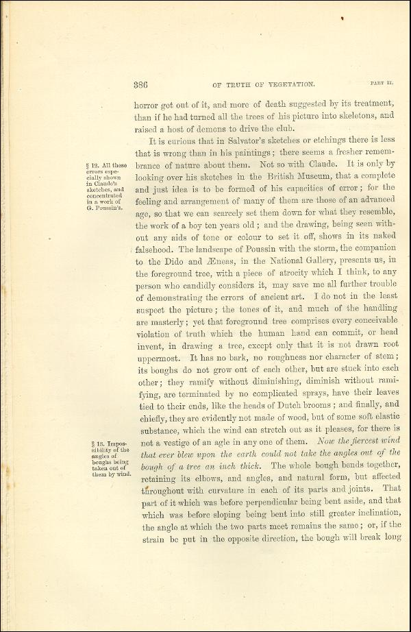 'Modern Painters' Volume I (1873 edition): Part II: Section VI: Chapter I: Page 386