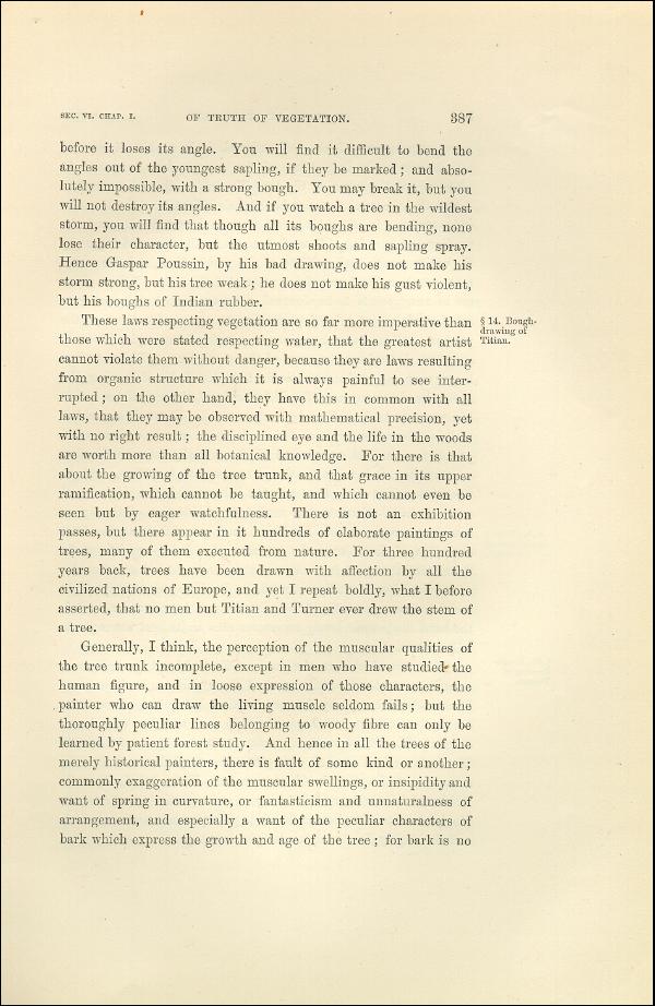 'Modern Painters' Volume I (1873 edition): Part II: Section VI: Chapter I: Page 387