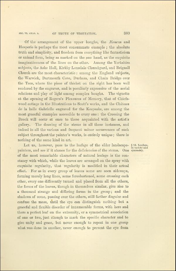 'Modern Painters' Volume I (1873 edition): Part II: Section VI: Chapter I: Page 389