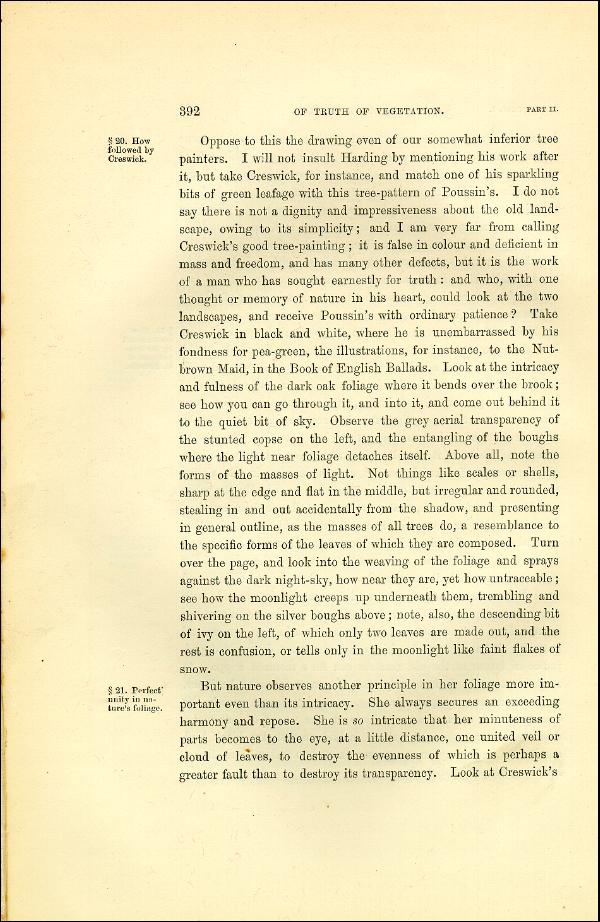 'Modern Painters' Volume I (1873 edition): Part II: Section VI: Chapter I: Page 392