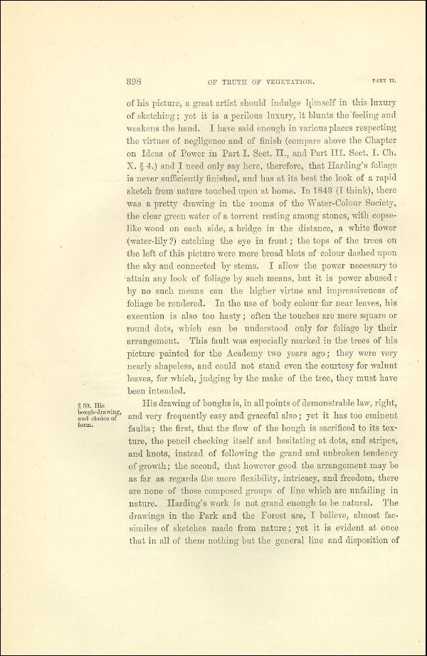 'Modern Painters' Volume I (1873 edition): Part II: Section VI: Chapter I: Page 398
