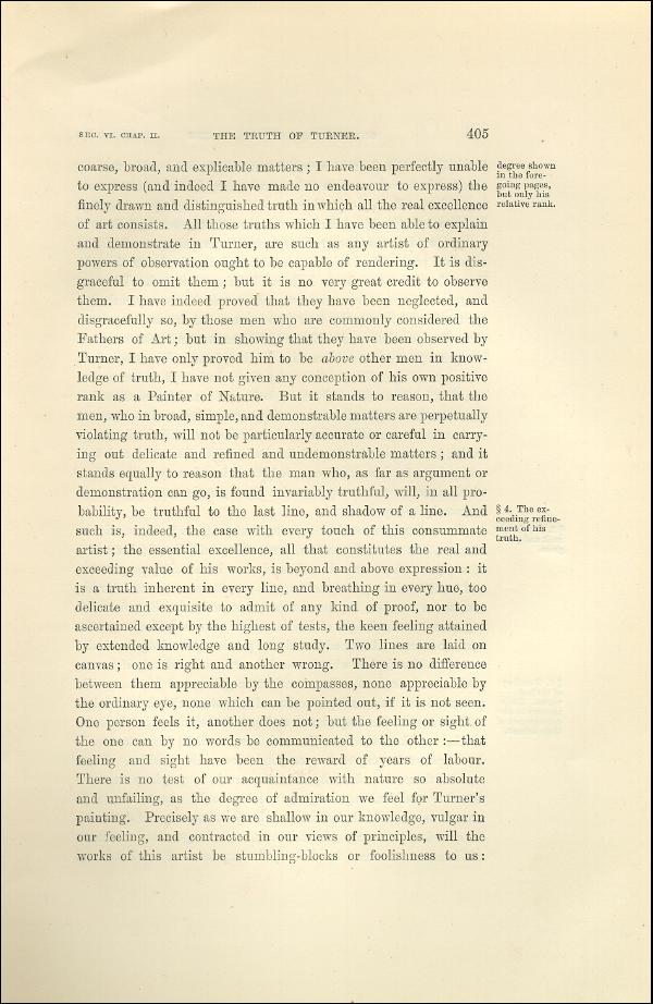 'Modern Painters' Volume I (1873 edition): Part II: Section VI: Chapter II: Page 405
