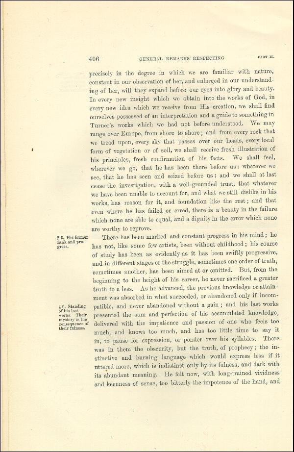 'Modern Painters' Volume I (1873 edition): Part II: Section VI: Chapter II: Page 406