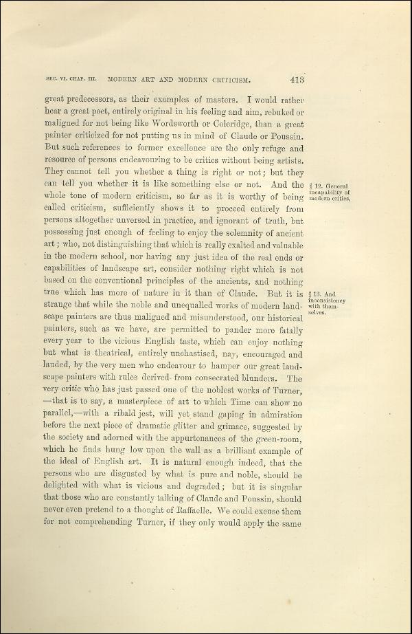 'Modern Painters' Volume I (1873 edition): Part II: Section VI: Chapter III: Page 413