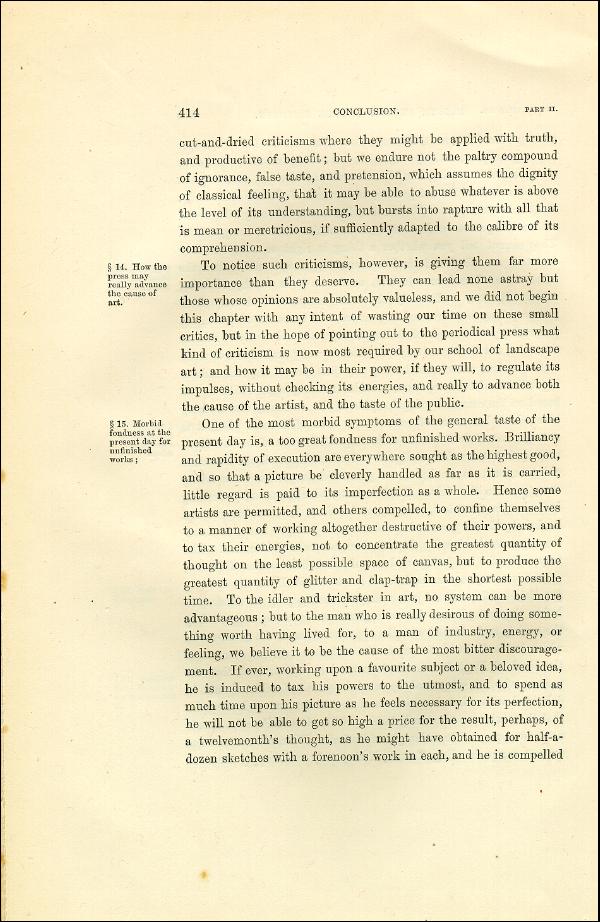 'Modern Painters' Volume I (1873 edition): Part II: Section VI: Chapter III: Page 414