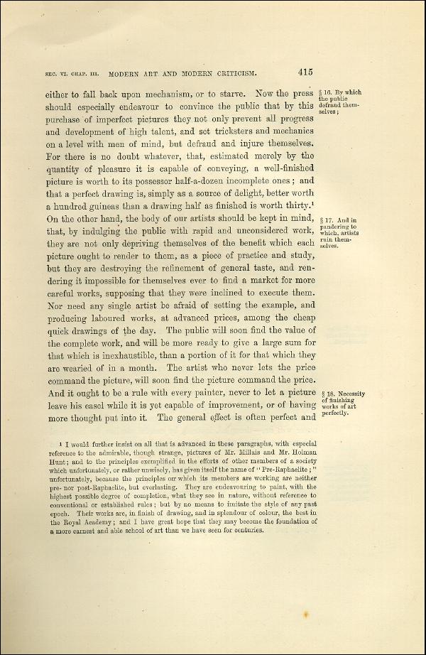 'Modern Painters' Volume I (1873 edition): Part II: Section VI: Chapter III: Page 415