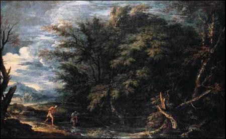Landscape with Mercury and the Dishonest Woodman