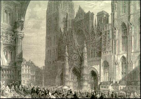 Rouen: the West Front of the Cathedral