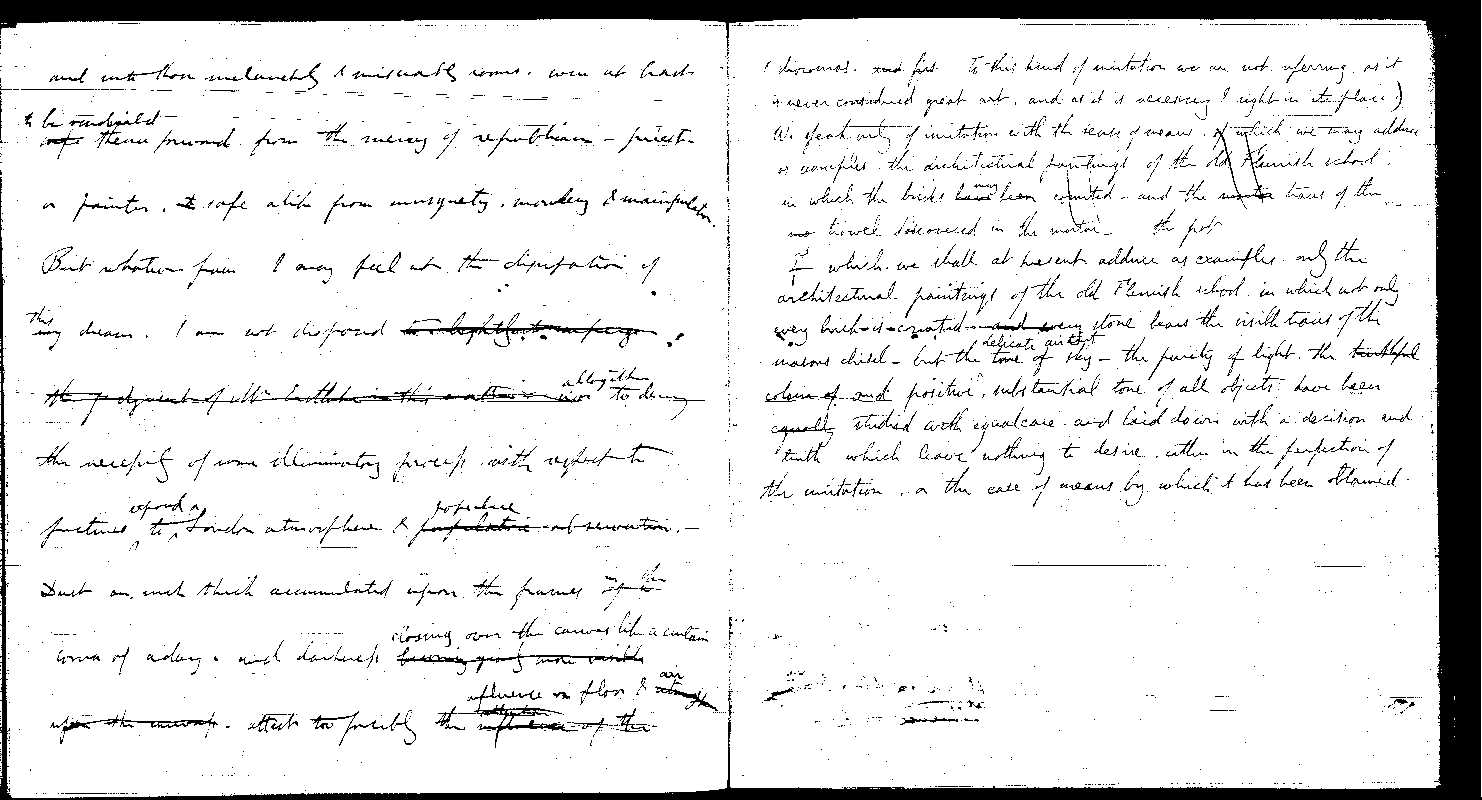 MSS of 'Modern Painters' I MA2389 folio22v-23r