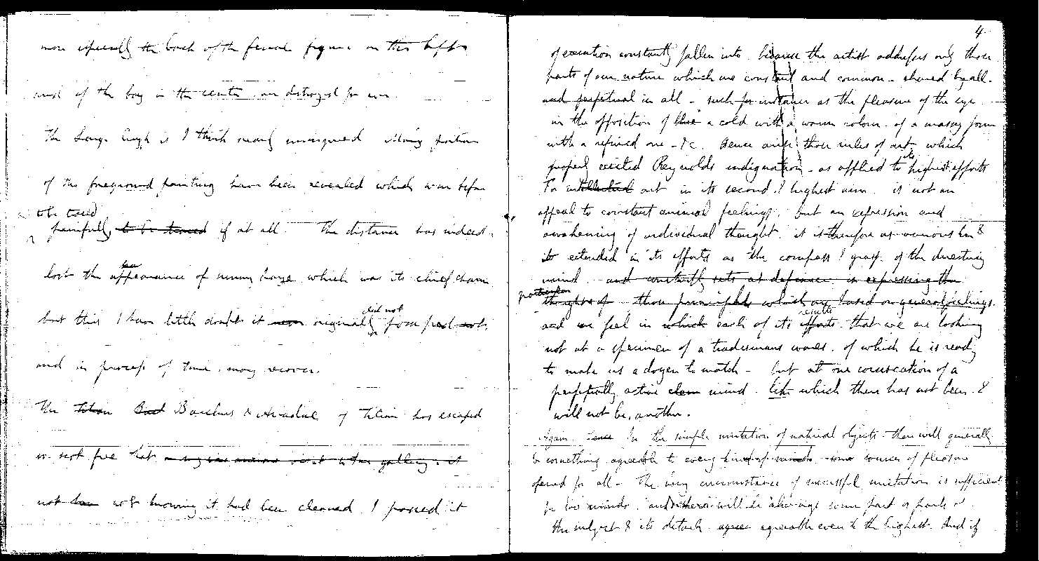 MSS of 'Modern Painters' I MA2389 folio26v-27r