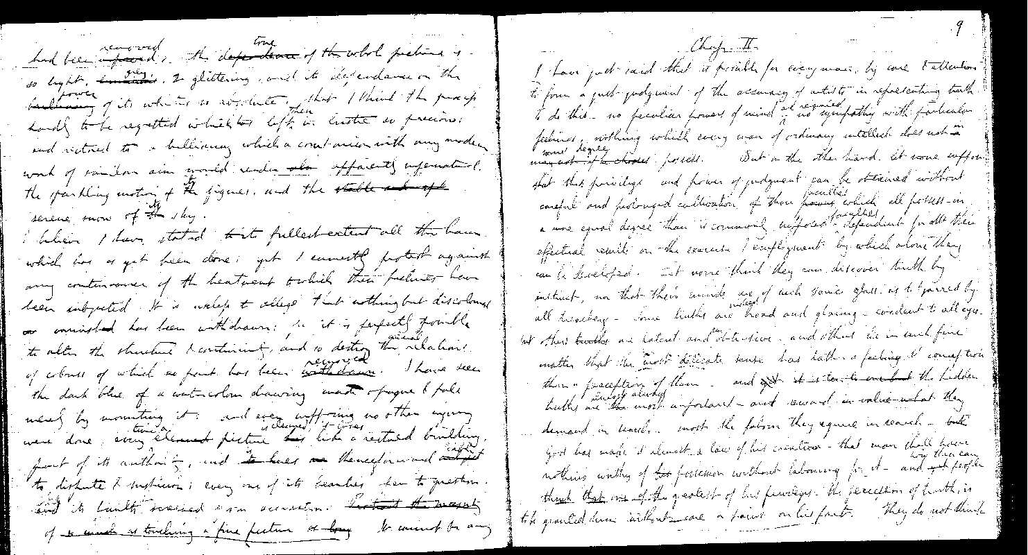 MSS of 'Modern Painters' I MA2389 folio31v-32r