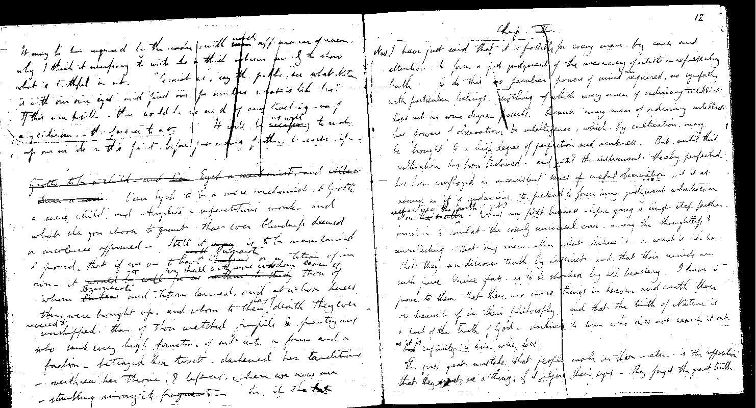 MSS of 'Modern Painters' I MA2389 folio34v-35r