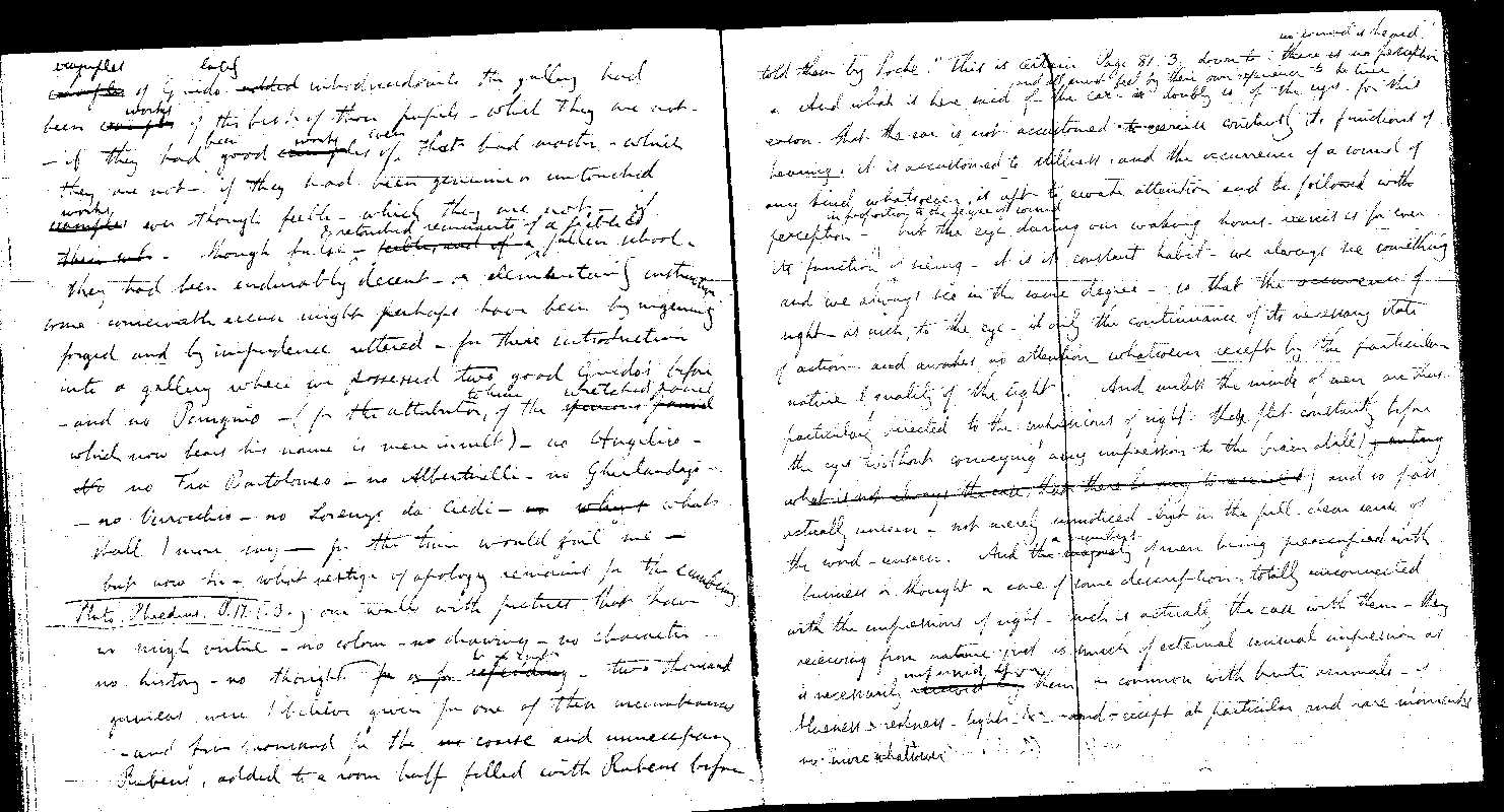 MSS of 'Modern Painters' I MA2389 folio35v-36r