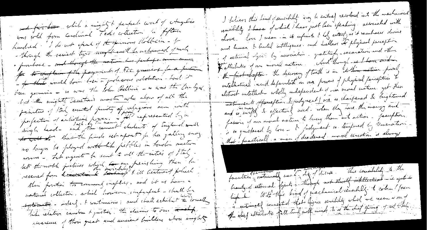 MSS of 'Modern Painters' I MA2389 folio36v-37r