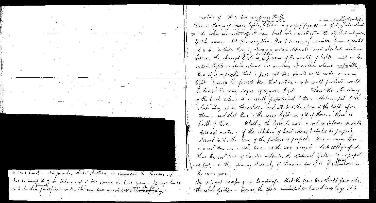 MSS of 'Modern Painters' I MA2389 folio52v-53r