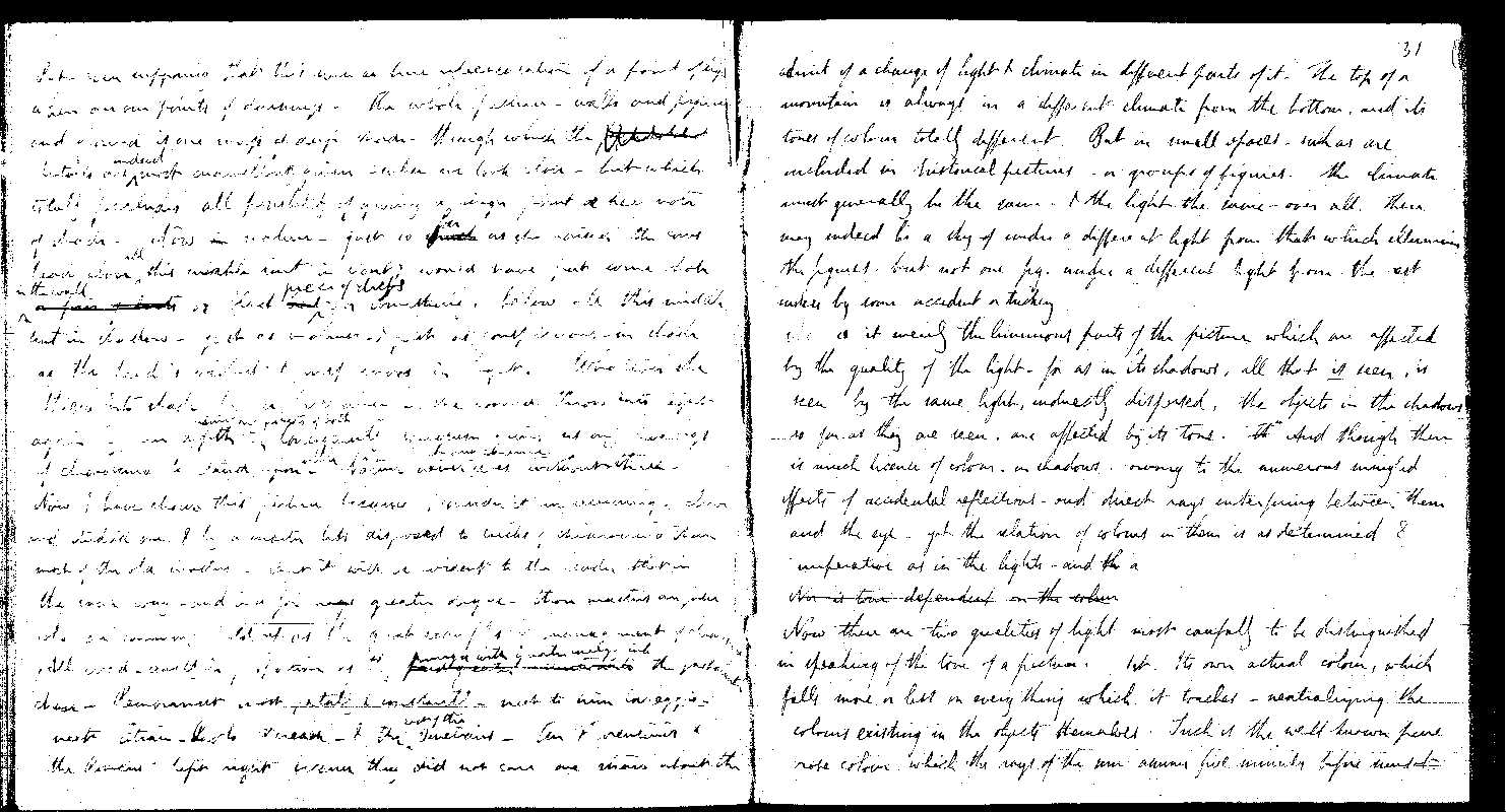 MSS of 'Modern Painters' I MA2389 folio53v-54r