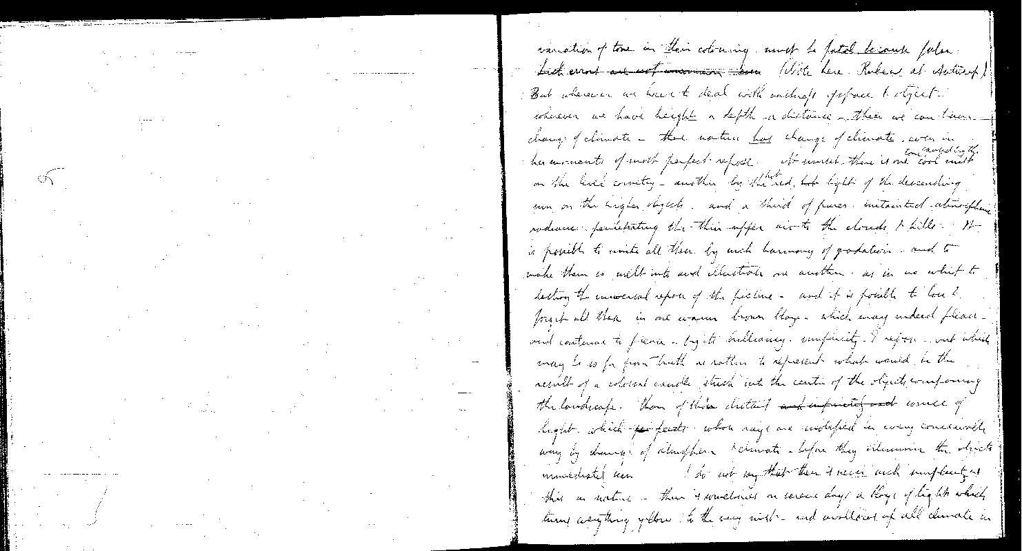 MSS of 'Modern Painters' I MA2389 folio57v-58r