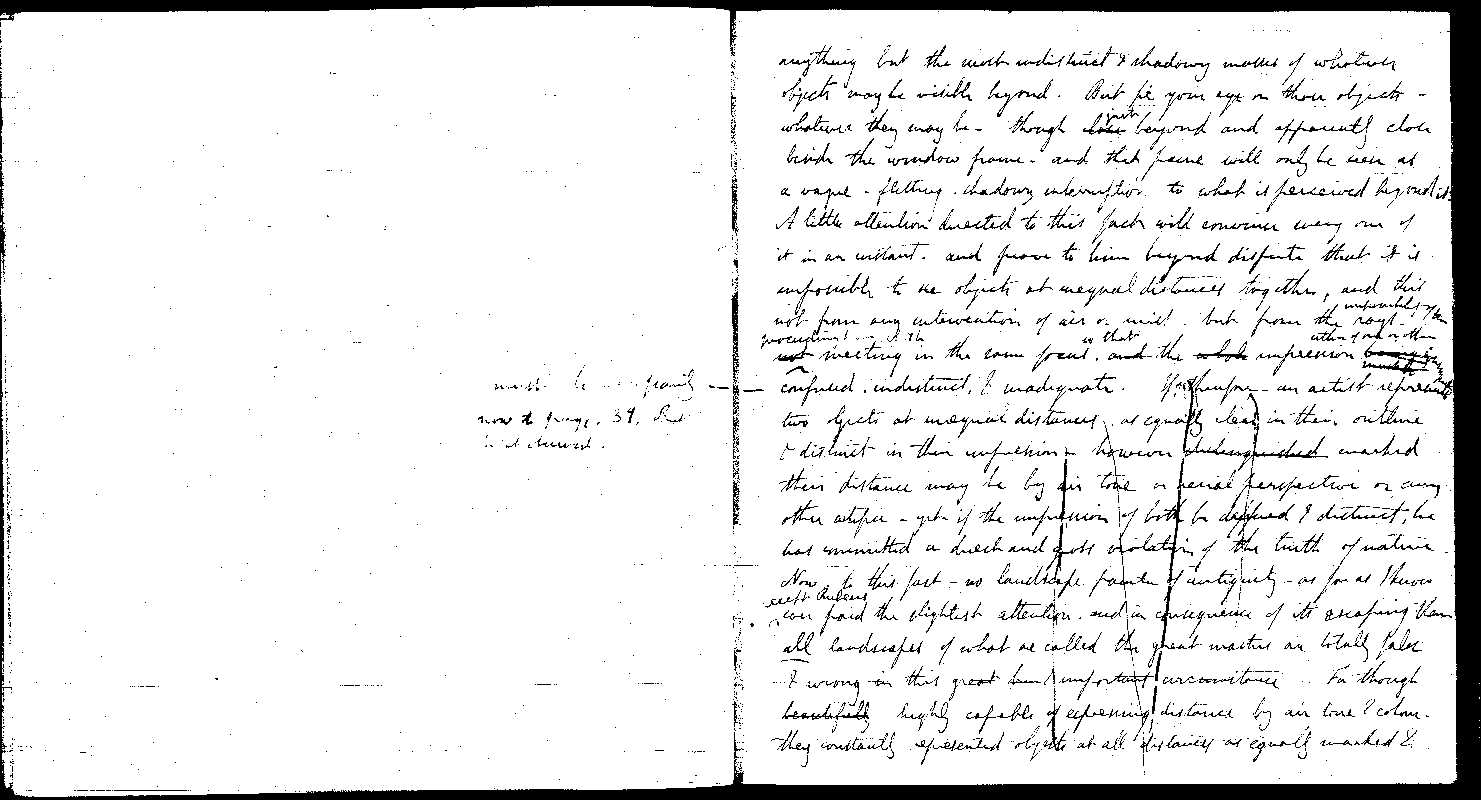 MSS of 'Modern Painters' I MA2389 folio59v-60r