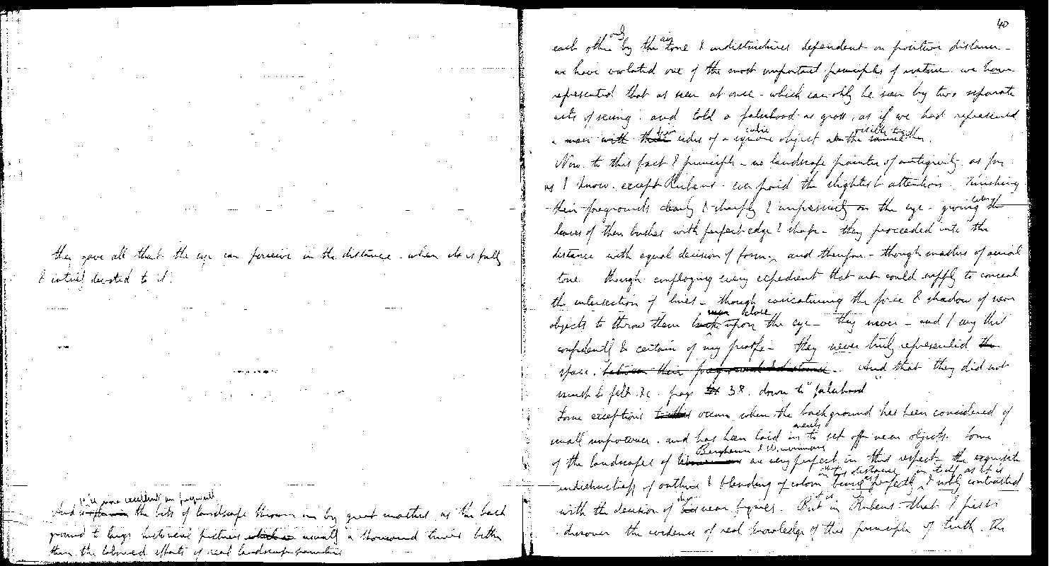 MSS of 'Modern Painters' I MA2389 folio62v-63r