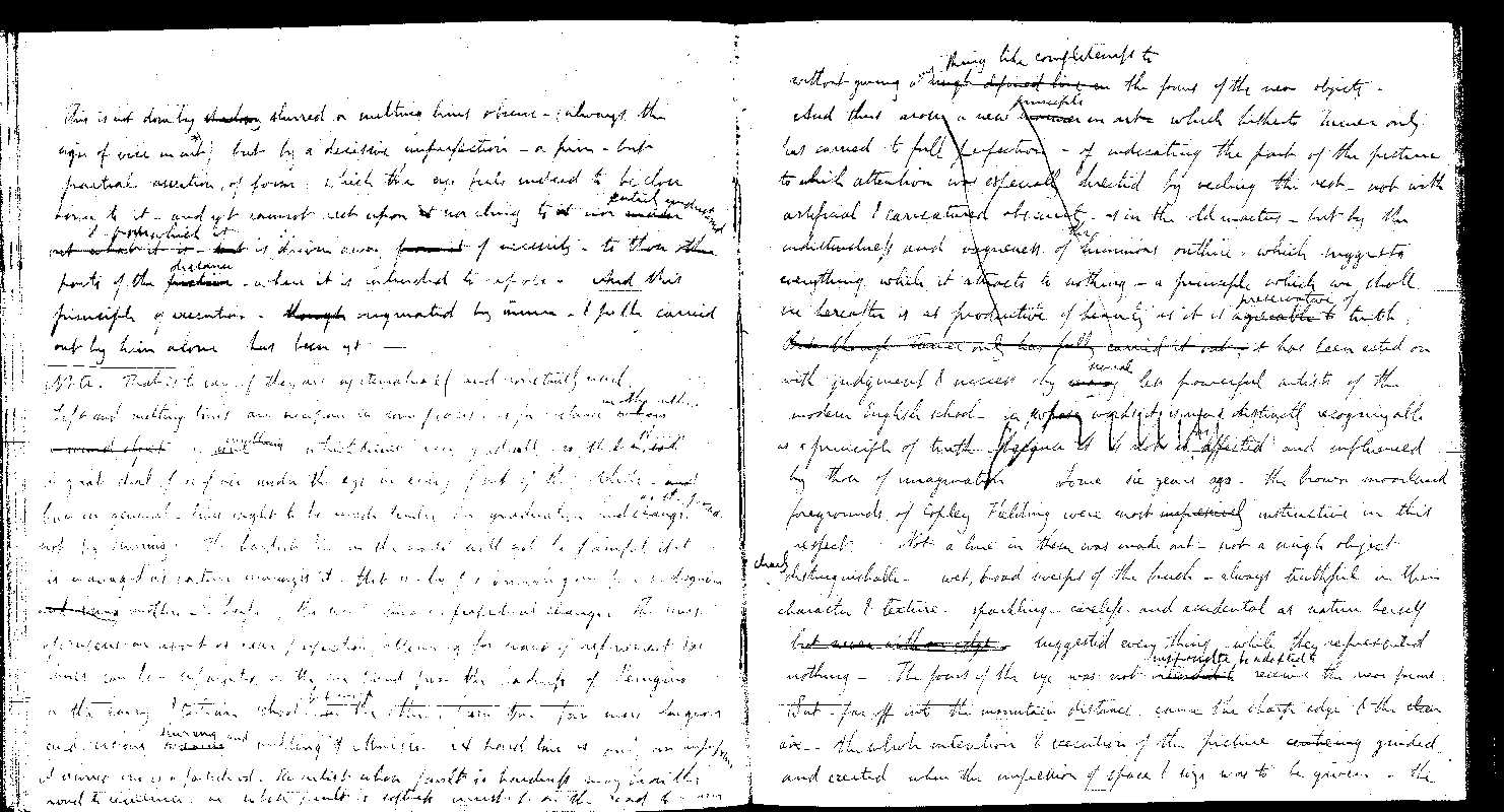 MSS of 'Modern Painters' I MA2389 folio64v-65r