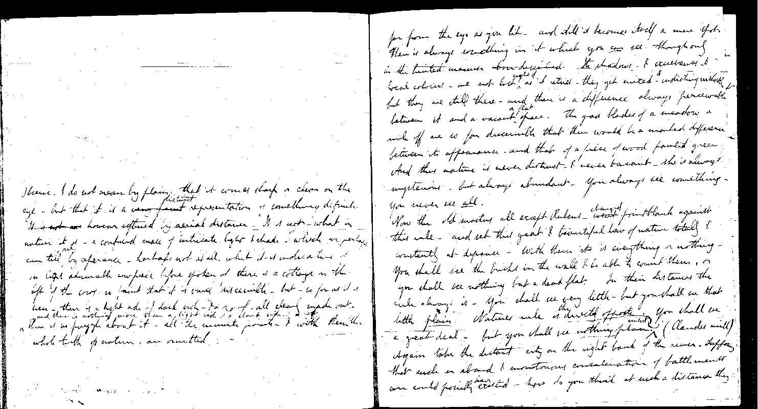 MSS of 'Modern Painters' I MA2389 folio70v-71r