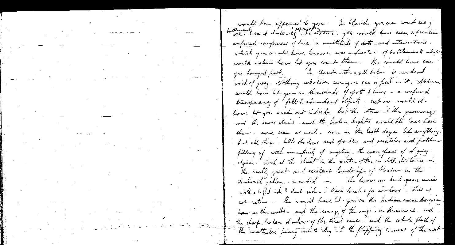 MSS of 'Modern Painters' I MA2389 folio71v-72r