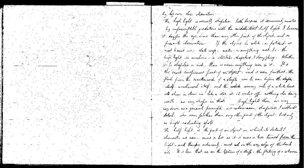 MSS of 'Modern Painters' I MA393 folio4v-5r